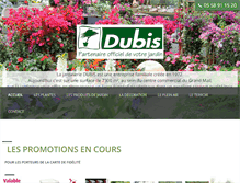 Tablet Screenshot of jardinerie-dubis.com